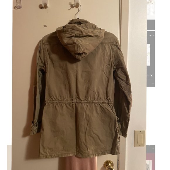 TALULA | Trooper Hooded Utility Jacket, Olive Green - Picture 2 of 5